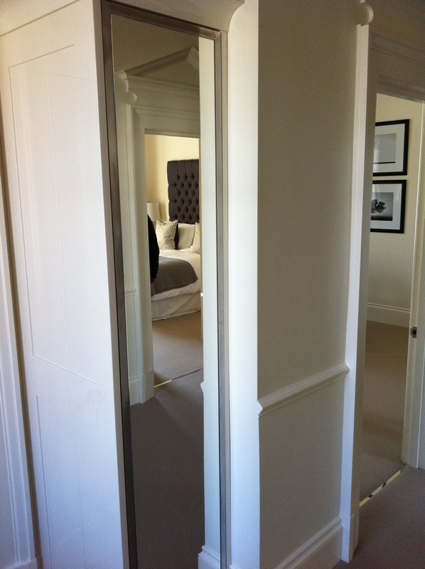 Full-length wardrobe mirror fitted in Marlow home