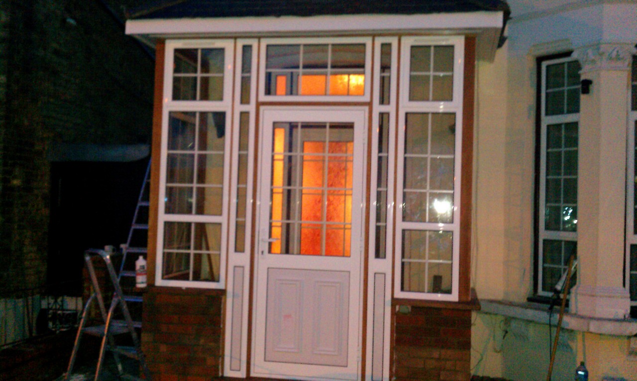uPVC porch with Georgian bar glazing installed in Marlow